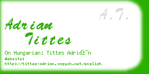 adrian tittes business card